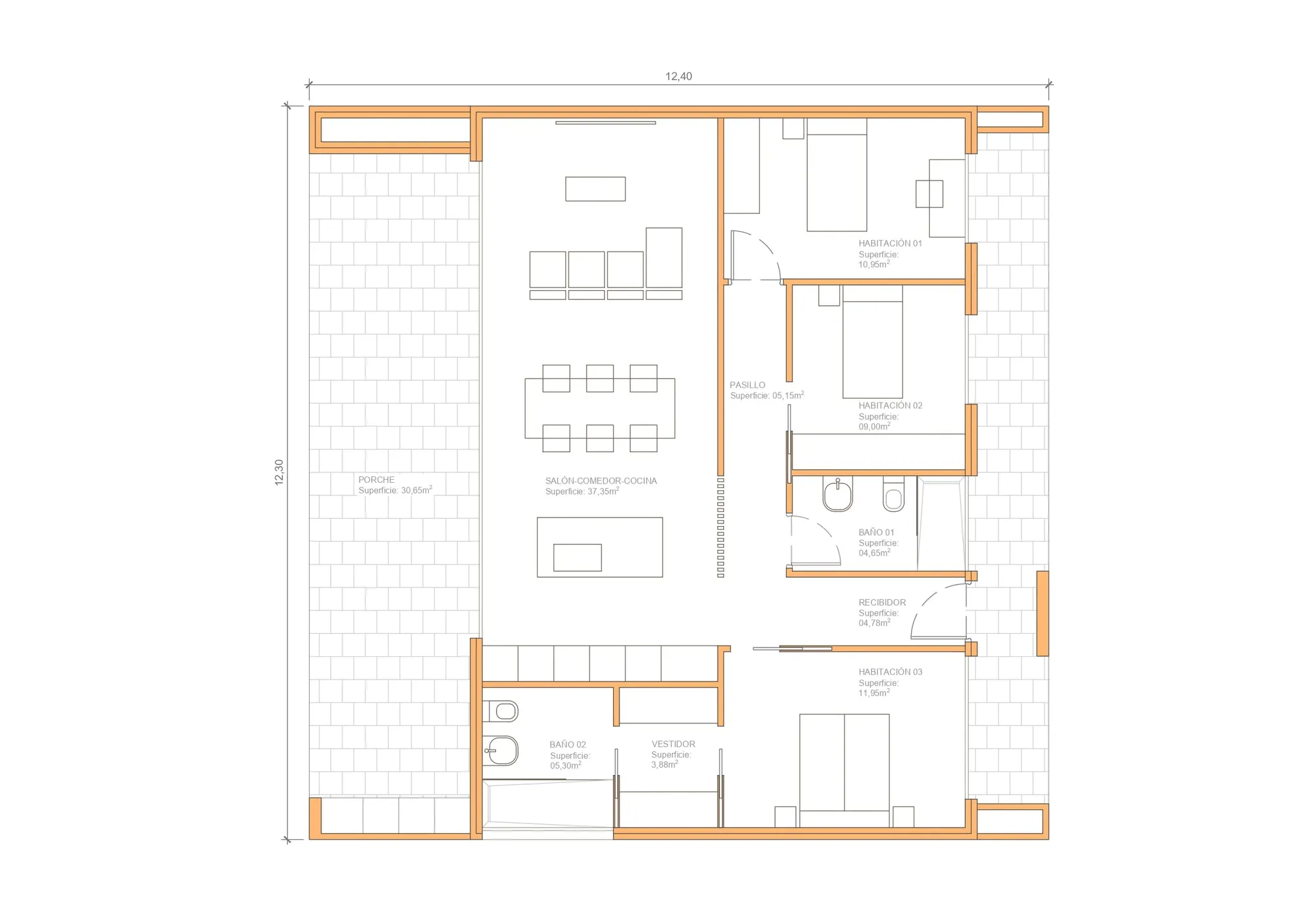 Plan de la maison Bali
