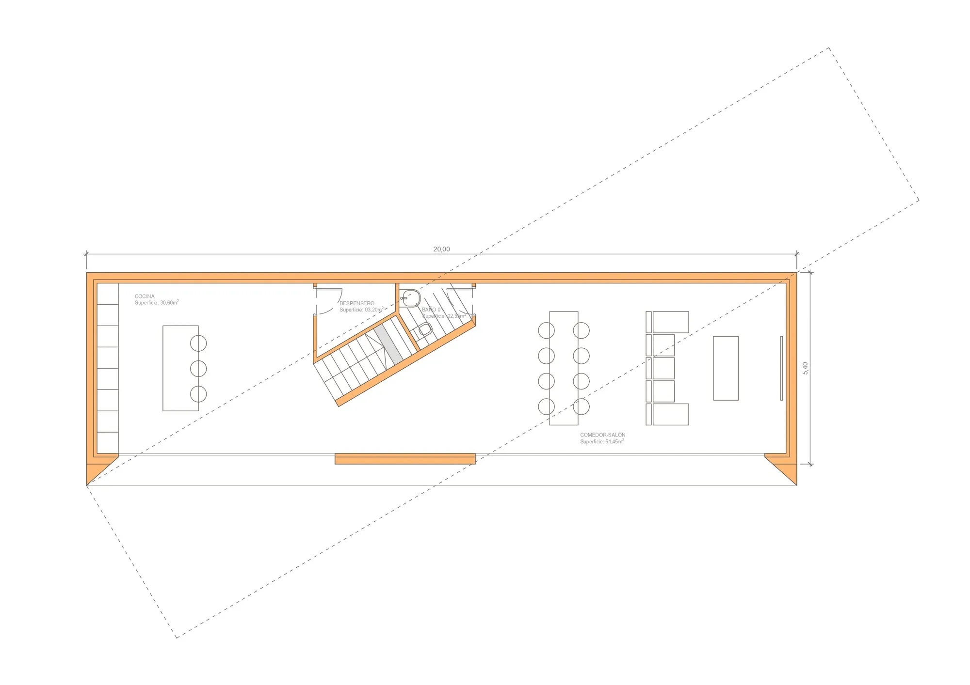 Plan de la maison Denia
