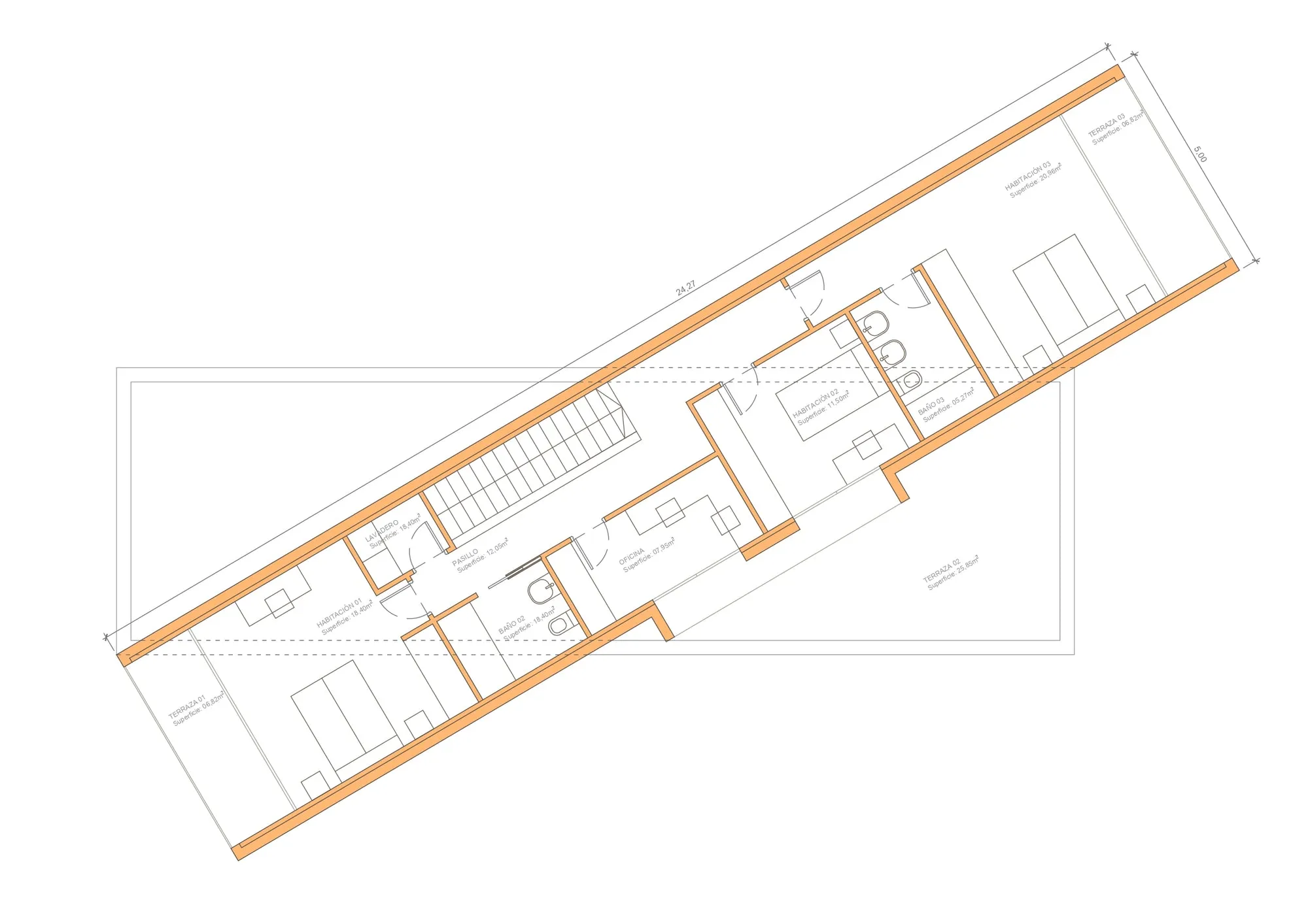 Plan de la maison Denia