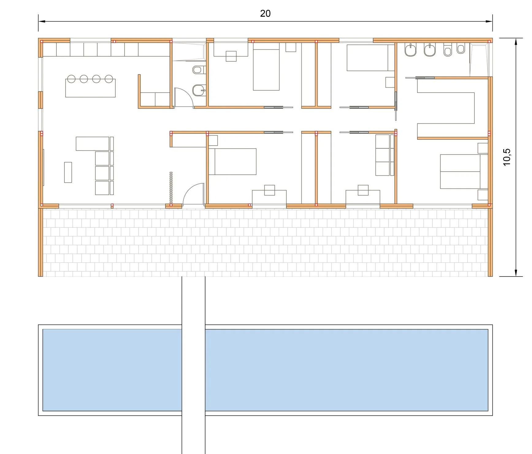 Plan de la maison Elegance