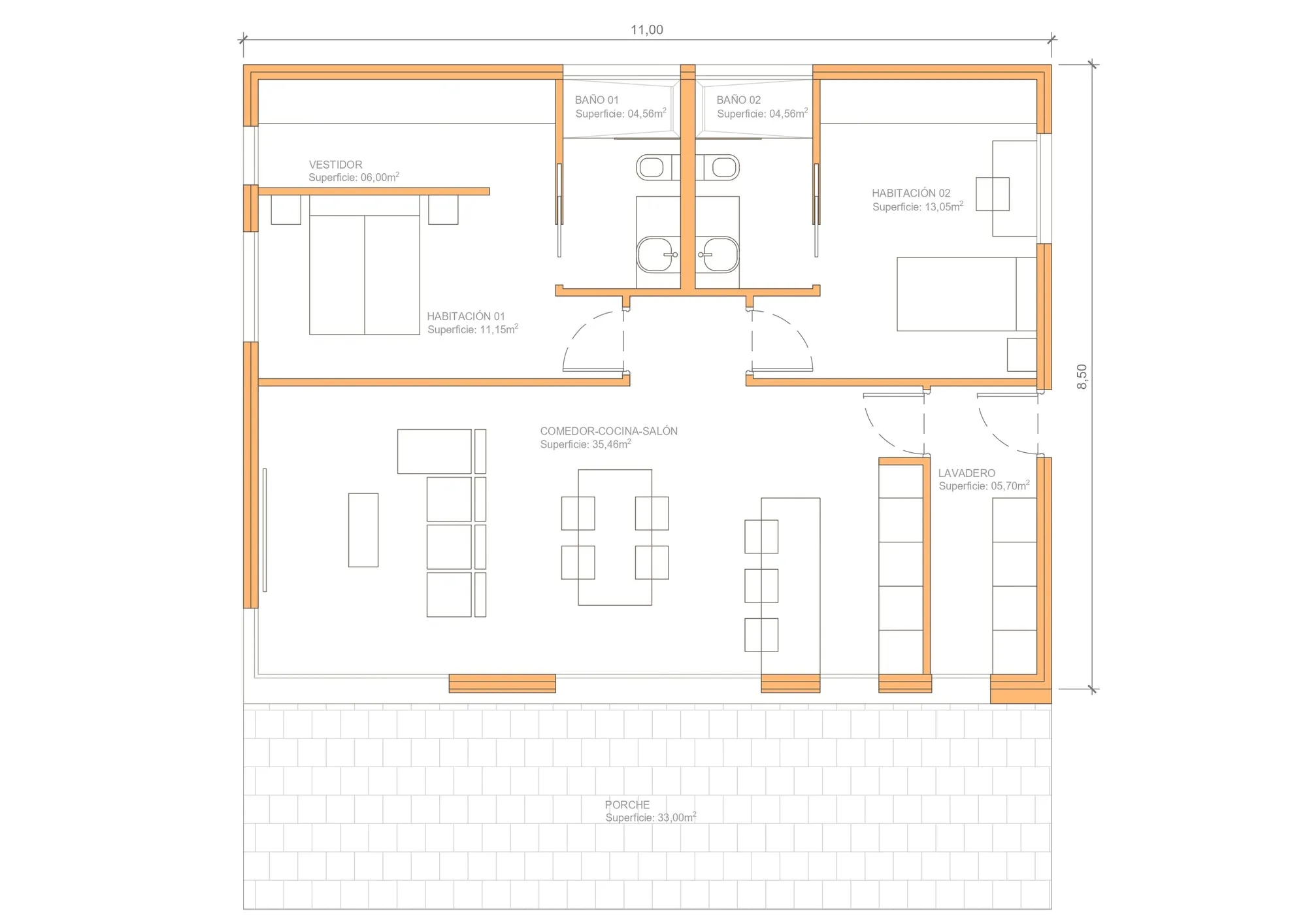 Plan de la maison Infinity