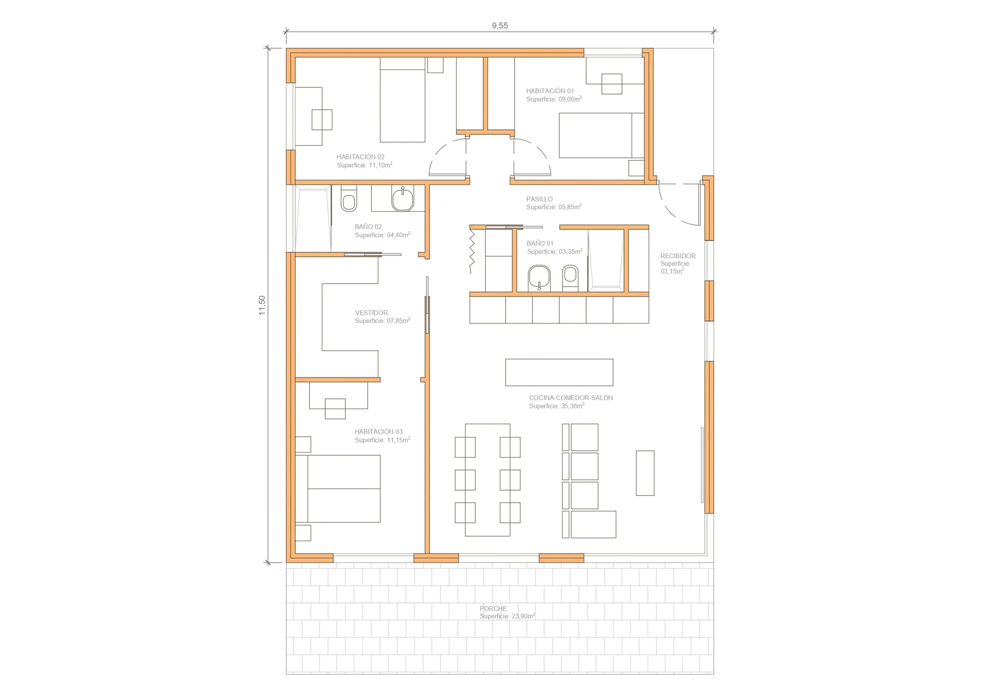Plan de la maison Infinity
